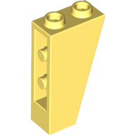 Lego kostka (kostička) 2x1x3 sklon (šikmá) 75° invertovaná, světle žlutá jasná (6022081, 6222971)